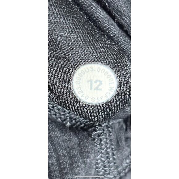 Lululemon Align Ribbed High Rise Crop Black Leggings Sz 12 - Picture 5 of 5